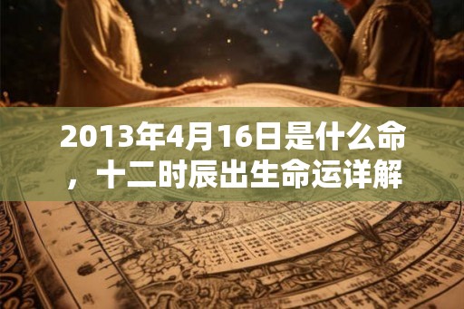 2013年4月16日是什么命,十二时辰出生命运详解 2013年4月16日是什么命,十二时辰出生命运详解