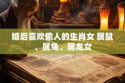 婚后喜欢偷人的生肖女 属鼠、属兔、属龙女