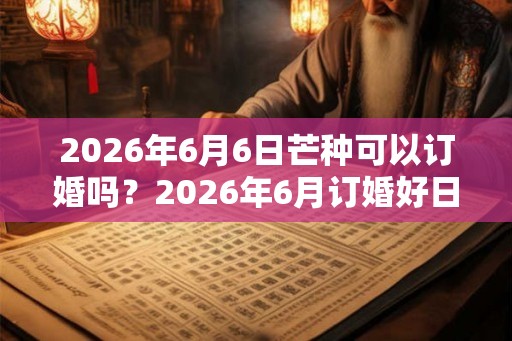 2026年6月6日芒种可以订婚吗?2026年6月订婚好日子 2026年6月6日芒种可以订婚吗?2026年6月订婚好日子