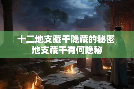 十二地支藏干隐藏的秘密 地支藏干有何隐秘 十二地支藏干隐藏的秘密 地支藏干有何隐秘