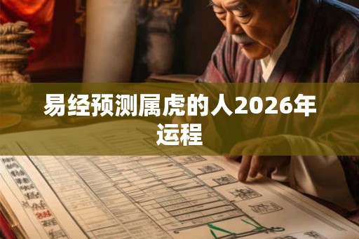 易经预测属虎的人2026年运程
