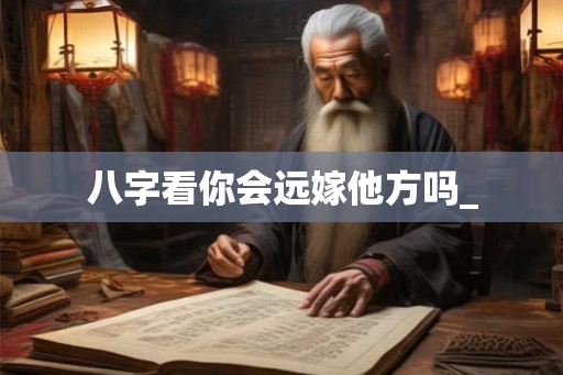 八字看你会远嫁他方吗_
