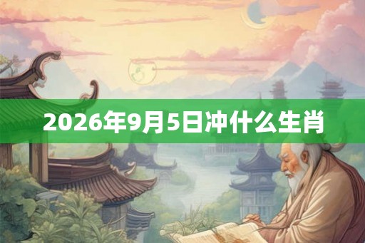 2026年9月5日冲什么生肖