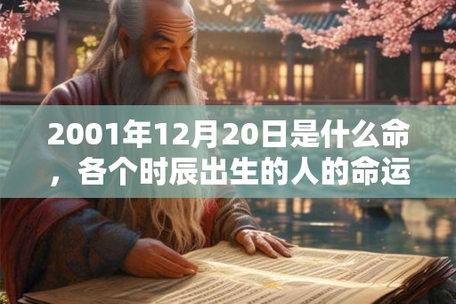 2001年12月20日是什么命,各个时辰出生的人的命运 2001年12月20日是什么命,各个时辰出生的人的命运
