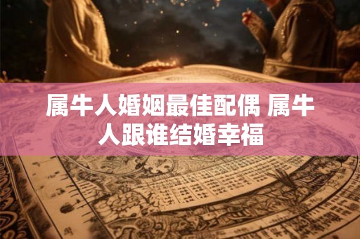 属牛人婚姻最佳配偶 属牛人跟谁结婚幸福