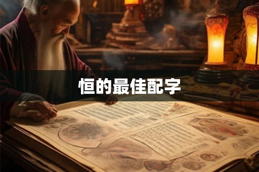恒的最佳配字 恒的最佳配字