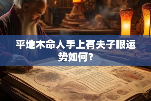 平地木命人手上有夫子眼运势如何？