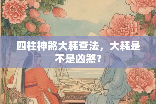 四柱神煞大耗查法,大耗是不是凶煞? 四柱神煞大耗查法,大耗是不是凶煞?