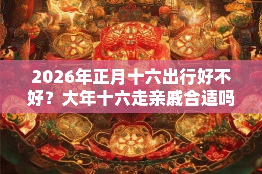 2026年正月十六出行好不好?大年十六走亲戚合适吗? 2026年正月十六出行好不好?大年十六走亲戚合适吗?