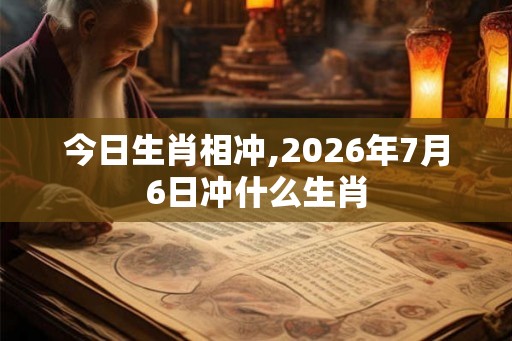 今日生肖相冲,2026年7月6日冲什么生肖