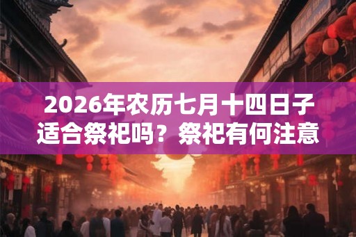 2026年农历七月十四日子适合祭祀吗？祭祀有何注意事项？