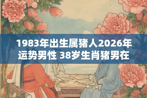 1983年出生属猪人2026年运势男性 38岁生肖猪男在2026年运气如何