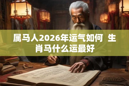 属马人2026年运气如何  生肖马什么运最好