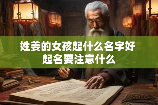 姓姜的女孩起什么名字好 起名要注意什么