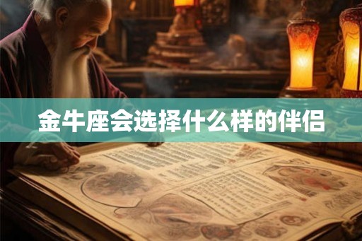 金牛座会选择什么样的伴侣