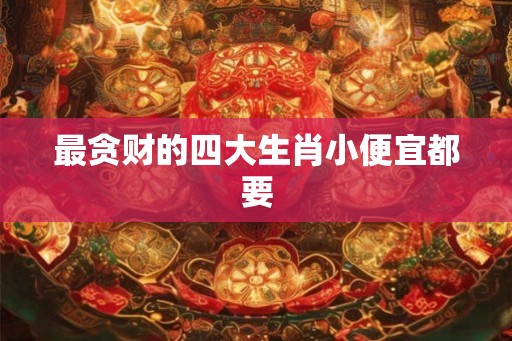 最贪财的四大生肖小便宜都要