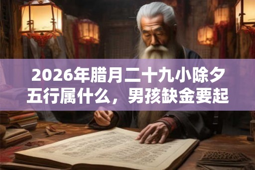 2026年腊月二十九小除夕五行属什么,男孩缺金要起什么名? 2026年腊月二十九小除夕五行属什么,男孩缺金要起什么名?
