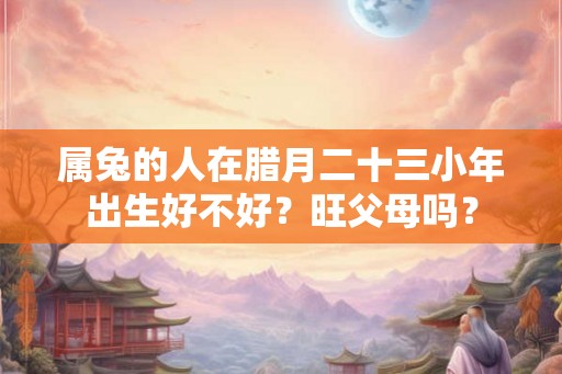 属兔的人在腊月二十三小年出生好不好？旺父母吗？