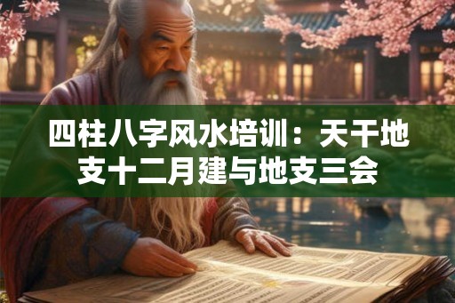 四柱八字风水培训：天干地支十二月建与地支三会