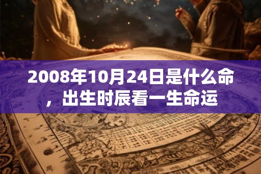 2008年10月24日是什么命,出生时辰看一生命运 2008年10月24日是什么命,出生时辰看一生命运