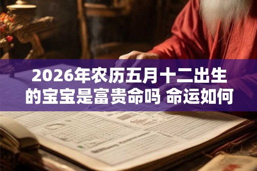 2026年农历五月十二出生的宝宝是富贵命吗 命运如何