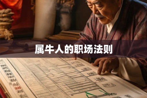 属牛人的职场法则 属牛人的职场法则