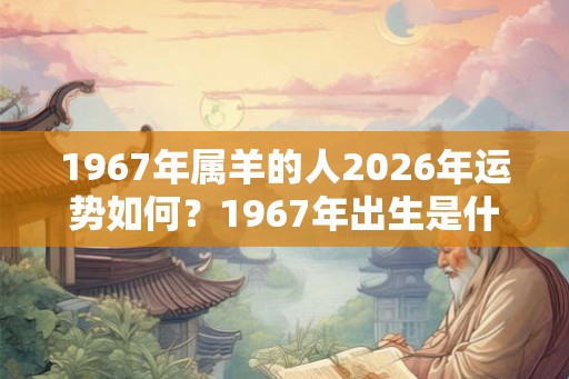 1967年属羊的人2026年运势如何？1967年出生是什么命？