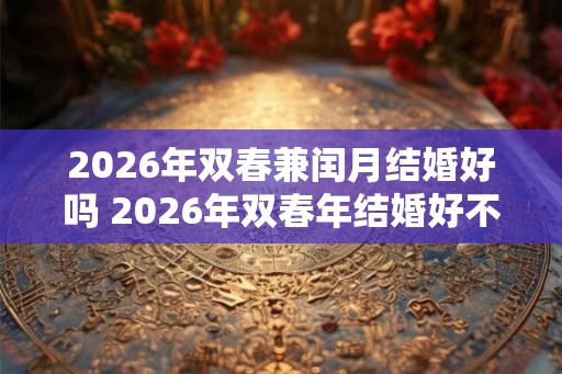 2026年双春兼闰月结婚好吗 2026年双春年结婚好不好