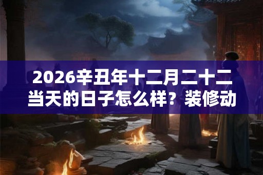 2026辛丑年十二月二十二当天的日子怎么样？装修动土好不好？