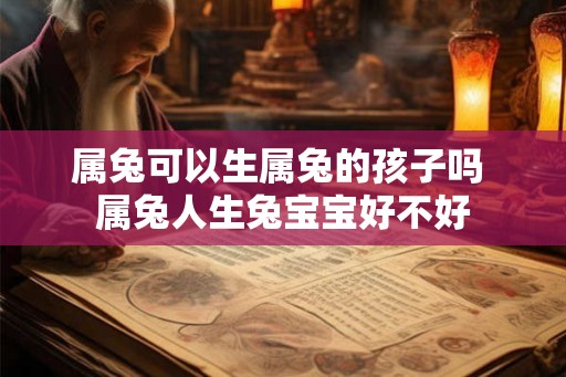 属兔可以生属兔的孩子吗 属兔人生兔宝宝好不好
