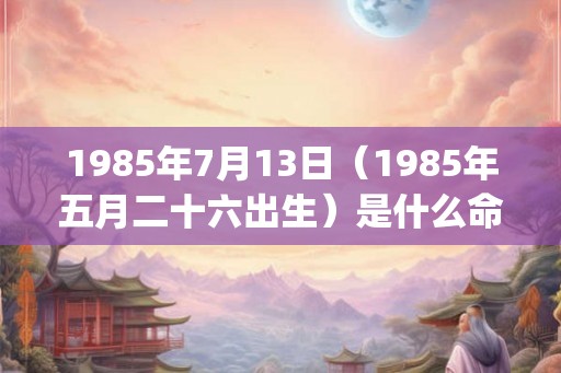 1985年7月13日（1985年五月二十六出生）是什么命_命运如何