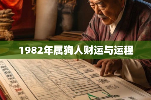 1982年属狗人财运与运程