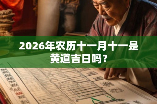 2026年农历十一月十一是黄道吉日吗? 2026年农历十一月十一是黄道吉日吗?