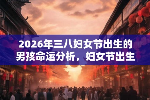 2026年三八妇女节出生的男孩命运分析，妇女节出生男孩很尴尬？