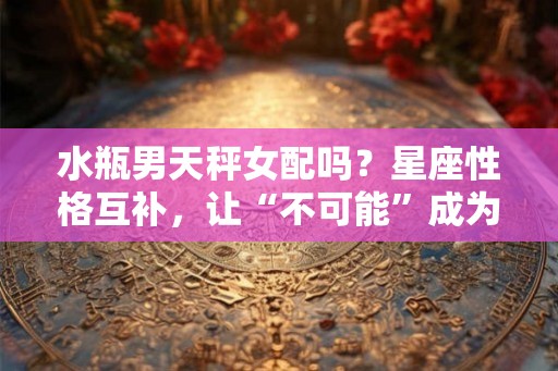 水瓶男天秤女配吗？星座性格互补，让“不可能”成为现实