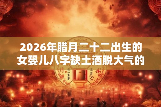 2026年腊月二十二出生的女婴儿八字缺土洒脱大气的名字
