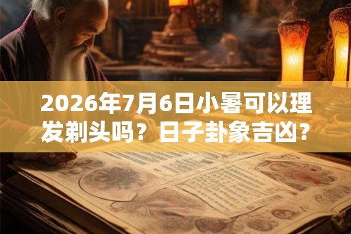 2026年7月6日小暑可以理发剃头吗？日子卦象吉凶？