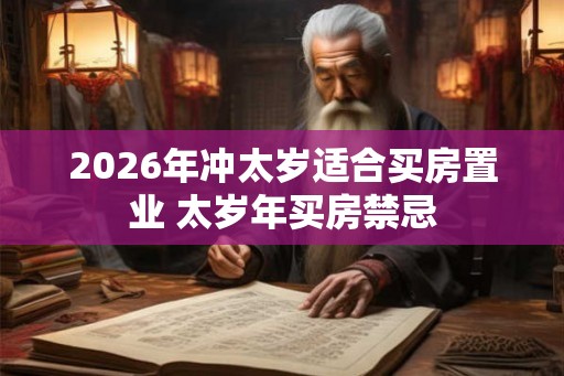 2026年冲太岁适合买房置业 太岁年买房禁忌 2026年冲太岁适合买房置业 太岁年买房禁忌