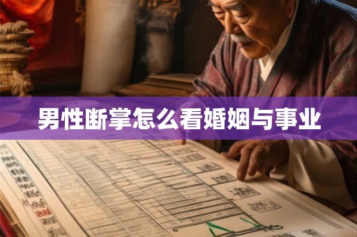 男性断掌怎么看婚姻与事业