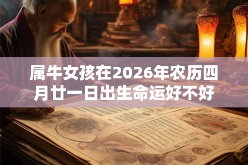 属牛女孩在2026年农历四月廿一日出生命运好不好