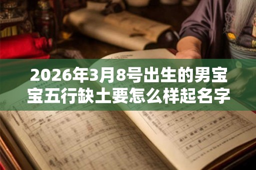 2026年3月8号出生的男宝宝五行缺土要怎么样起名字