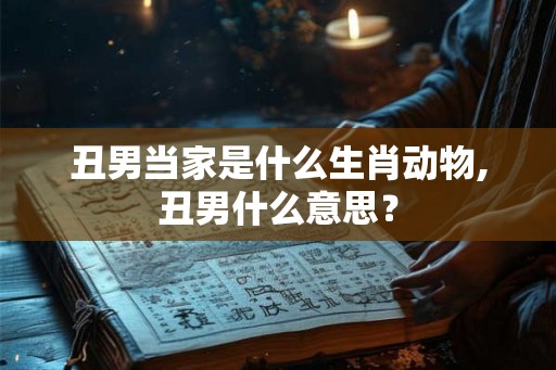丑男当家是什么生肖动物,丑男什么意思？