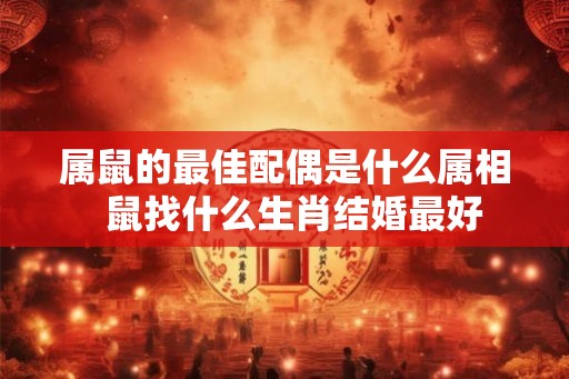 属鼠的最佳配偶是什么属相 鼠找什么生肖结婚最好 属鼠的最佳配偶是什么属相 鼠找什么生肖结婚最好