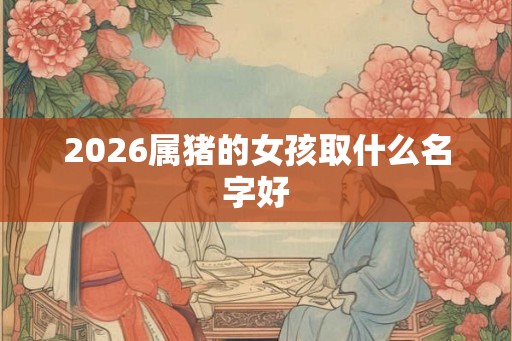 2026属猪的女孩取什么名字好
