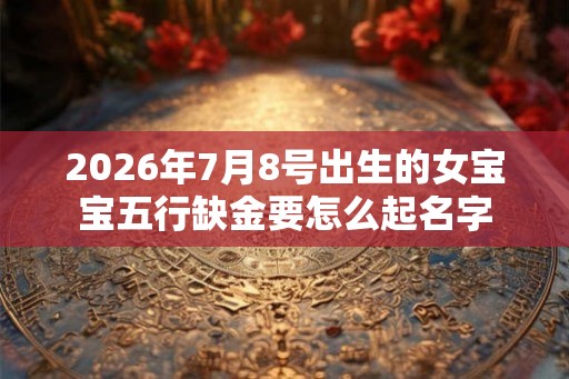 2026年7月8号出生的女宝宝五行缺金要怎么起名字