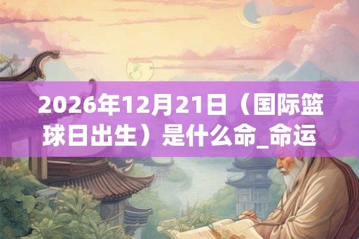 2026年12月21日（国际篮球日出生）是什么命_命运如何