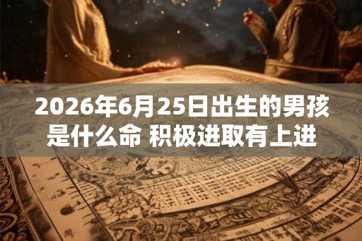 2026年6月25日出生的男孩是什么命 积极进取有上进心