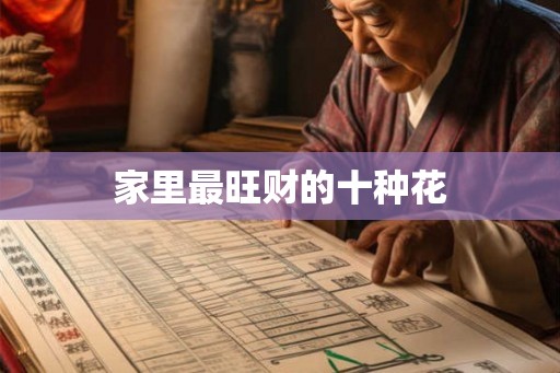 家里最旺财的十种花