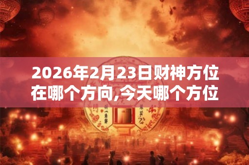 2026年2月23日财神方位在哪个方向,今天哪个方位财运好