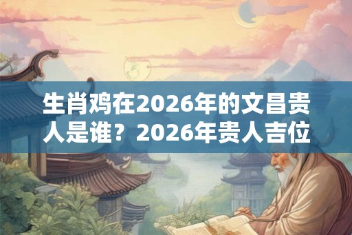 生肖鸡在2026年的文昌贵人是谁?2026年贵人吉位在哪个方向? 生肖鸡在2026年的文昌贵人是谁?2026年贵人吉位在哪个方向?